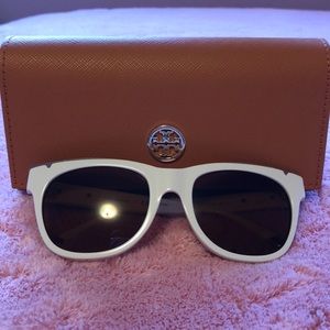 Brand New White Tory Burch Sunglasses